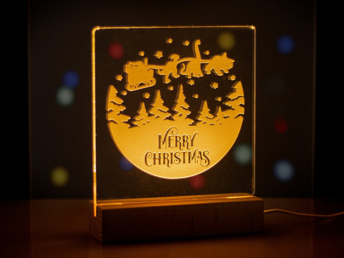 MERRY XMAS LED WARM WHITE