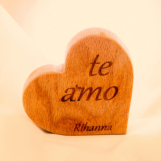 Καρδιά ξύλινη Te Amo Rihanna