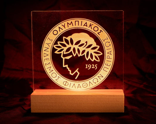 Ακρυλικό ΟΜΑΔΑΣ led με ξύλινη βάση